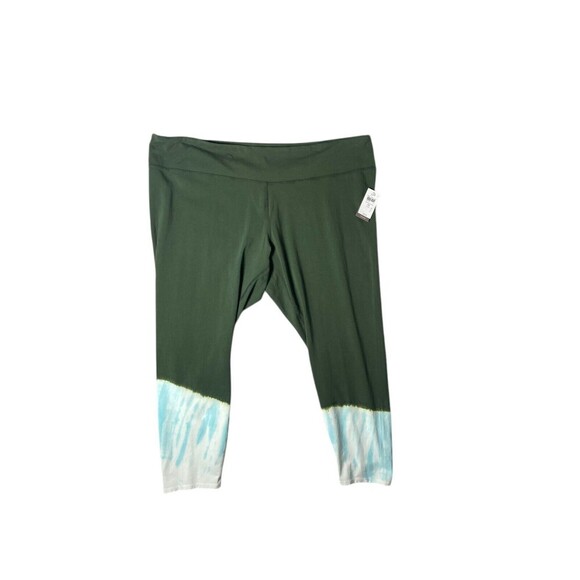 J Jill Fit Pants Women's Size 3X Olive Green Fit Breath Cotton Blend Leggings - Picture 1 of 6